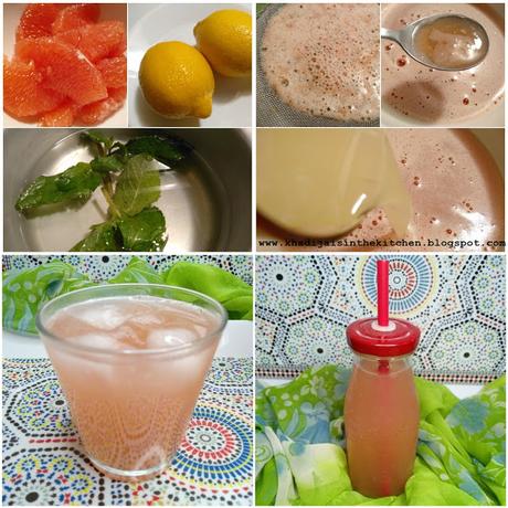 LIMONADE AU PAMPLEMOUSSE / GRAPEFRUIT LEMONADE / LIMONADA DE POMELO / شراب الزنباع (الليمون الهندي)