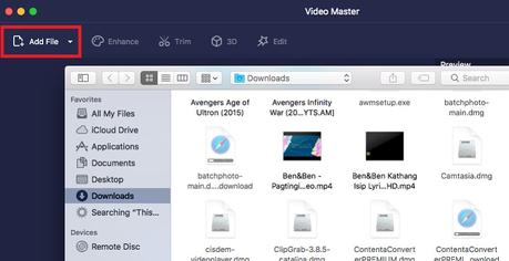 vmaster upload video avi