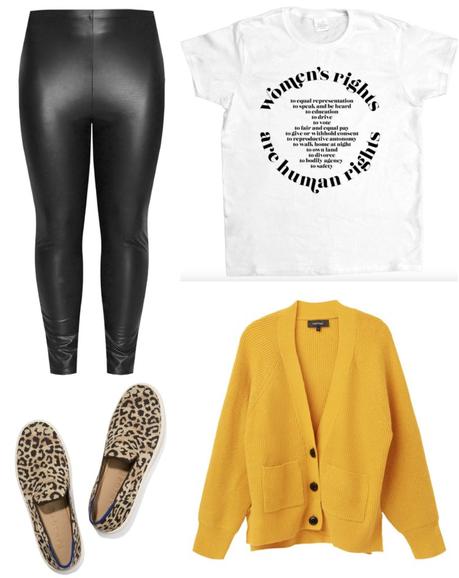 How to Style Faux Leather Leggings