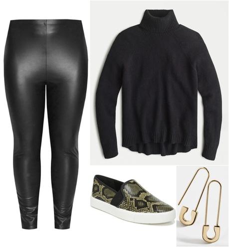 How to Style Faux Leather Leggings