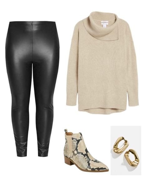 How to Style Faux Leather Leggings