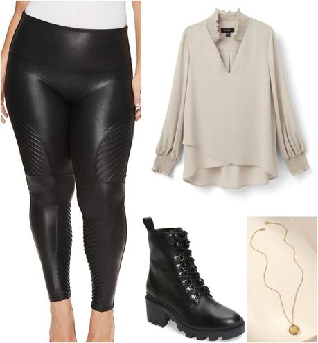 How to Style Faux Leather Leggings