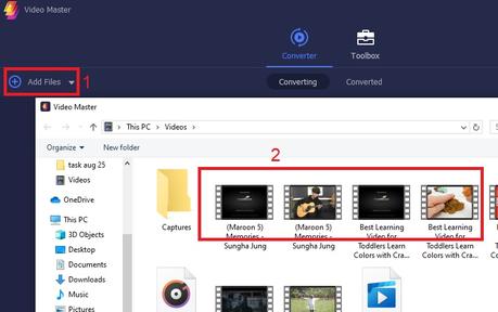 vmaster upload video