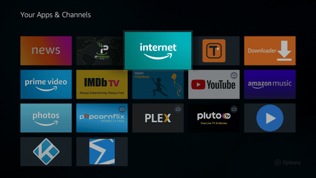 Move the Silk Browser wherever you prefer and click the OK button on your remote to place it.