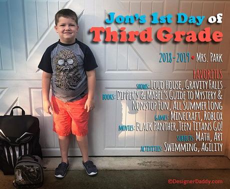 First Day of School: Fifth Grade!