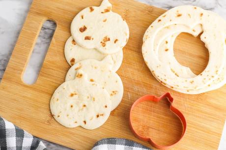 Halloween “Jack-O-Lantern” Pumpkin Quesadillas