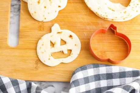 Halloween “Jack-O-Lantern” Pumpkin Quesadillas