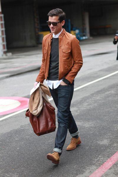 Classic Brown Leather Bags and Jackets