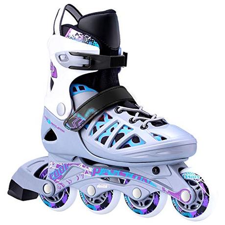 AILUNHUA Adult/Youth Inline Skates Adjustable Outdoor Speed Roller Skates Inline Skates for Men/Women/Boys/Girls/Ladies/Children Valentines Couple Inline Skates