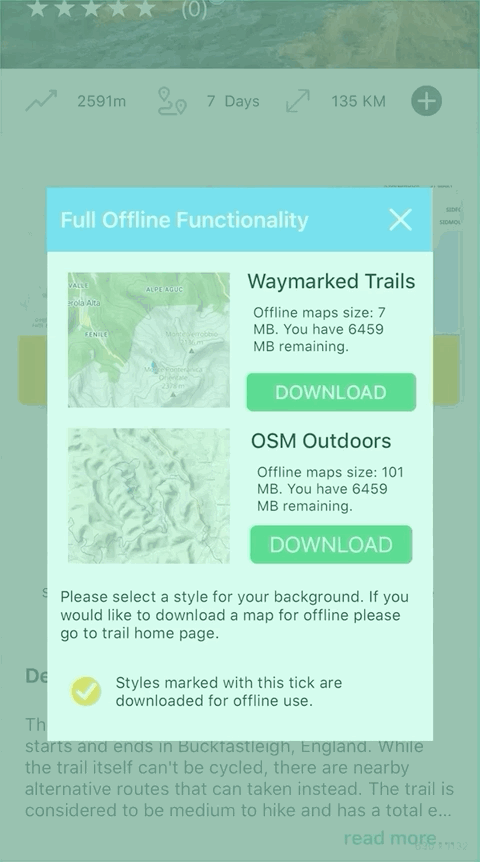 Offline Maps on Hiiker Offline Maps on Hiiker