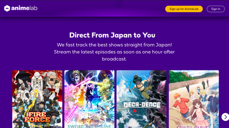 anime streaming sites animelab