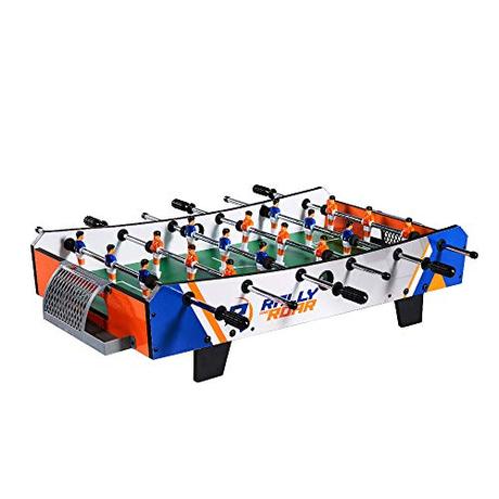 Rally and Roar Foosball Tabletop Games and Accessories, Mini Size - Fun, Portable, Foosball Soccer Tabletops Soccer - Recreational Hand Soccer for Game Rooms, Arcades, Bars, for Adults, Family Night