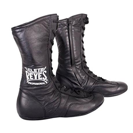 Cleto Reyes Leather High Top Lace Up Boxing Shoes - Black - 12