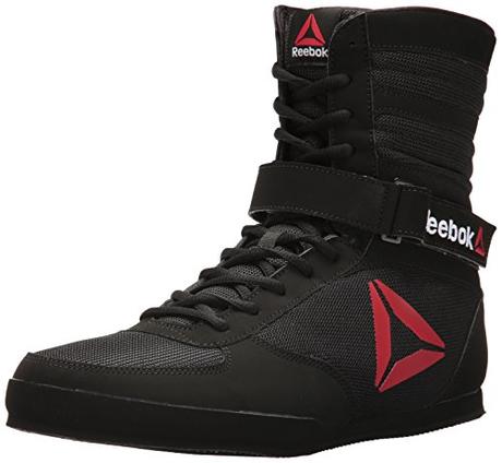 Reebok Men's Boot Boxing Shoe, Buck - Delta - Black/Black/White, 9 M US