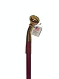 Bubba Stik Walking Cane Stained Tennessee Hardwood with Brass Hame Tip Handle 36 Inches - Walking Stick for Elderly Men and Women