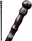 Asterom Fashionable Walking Cane for Men and Women - Carved Wooden Knob Canes - Walking Stick (#1)
