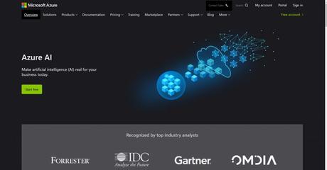 Best AI Software for business- Azure