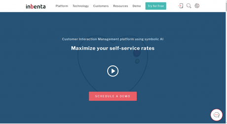 Artificial Intelligence Software for chatbot- Inbenta