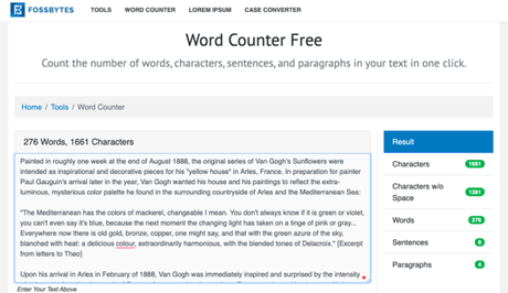 word counter online