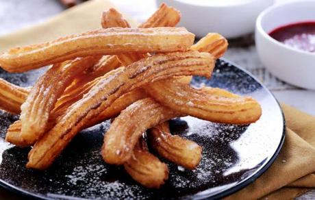 Easy Eggless Churros Recipe With Chocolate Sauce | Crunchy Yet Tender