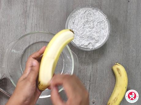 Banana chia Pudding for Babies and Kids [No sugar sweet pudding recipe]