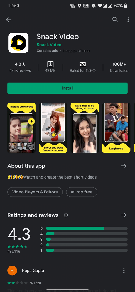What is Snack Video App? Is it chinese?
