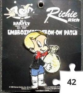 Jigsaw puzzle - Richie Rich Embroidered Iron-On Patch