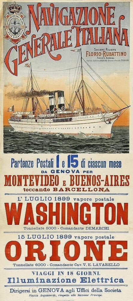 History of Vessels Travel Ads 1890-1930