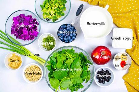 Superfood Salad with Healthy Ranch Dressing