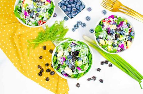 Superfood Salad with Healthy Ranch Dressing