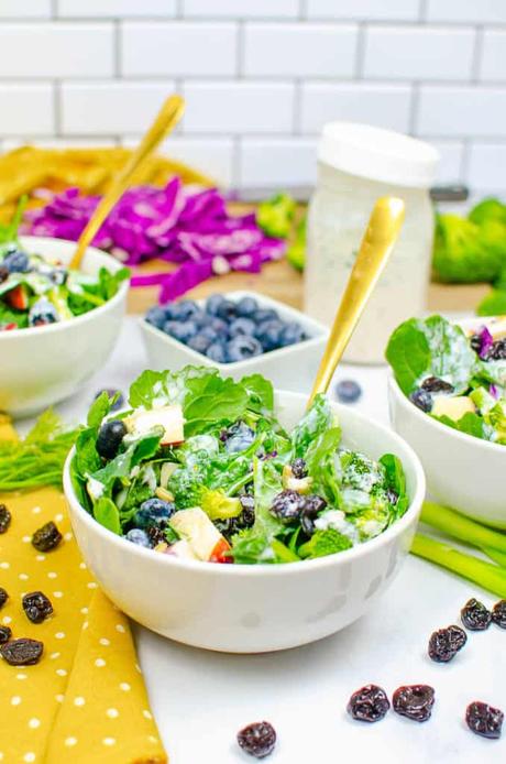 Superfood Salad with Healthy Ranch Dressing