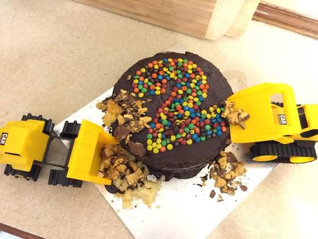 Digger Birthday Cake
