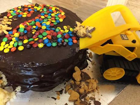 Digger Birthday Cake