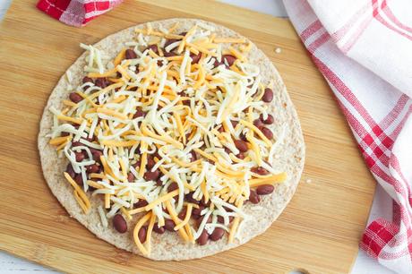 Thanksgiving Inspired Cheese Quesadilla (Kid-Friendly)