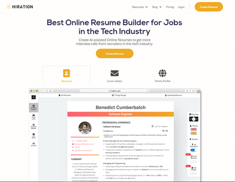 Hiration Online Resume Builder Review