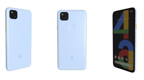 This is the blue Google Pixel 4a that might have been