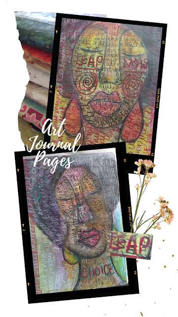 Creating an Art Journal Page - Faces