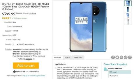 Today only, the OnePlus 7T is down to $399.99 ($200 off) Today only, the OnePlus 7T is down to $399.99 ($200 off)