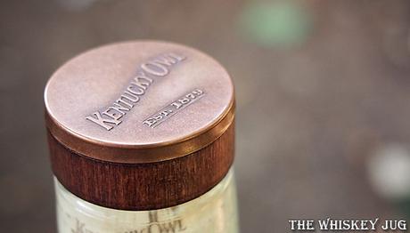 Kentucky Owl Confiscated Bourbon Metal Cork Topper Detail