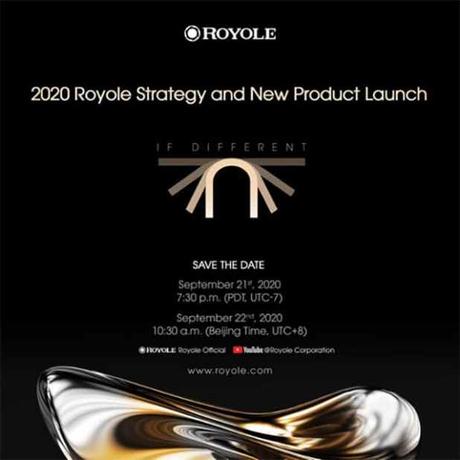 Royale will unveil its FlexPai 2 foldable smartphone on September 21