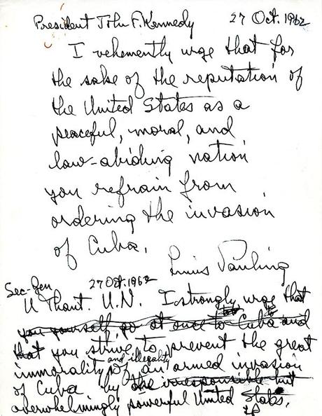 Pauling, Kennedy and Khrushchev: Other Letters