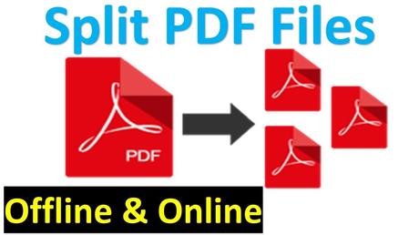 Splitting PDFs: Use PDF Bear to do The Process