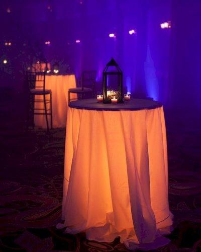 halloween bridal shower ideas tall table with lights pamscottphoto