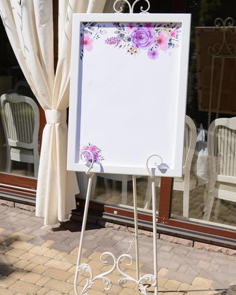 lilac wedding colors setting chart floral decor