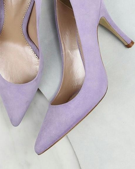 lilac wedding colors shoes pumps