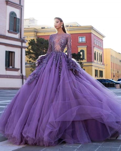 lilac wedding colors ball gown feathur
