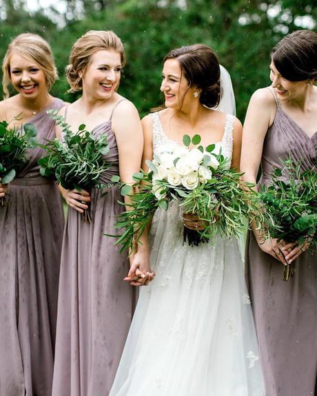 lavender wedding colors bridesmaids deress