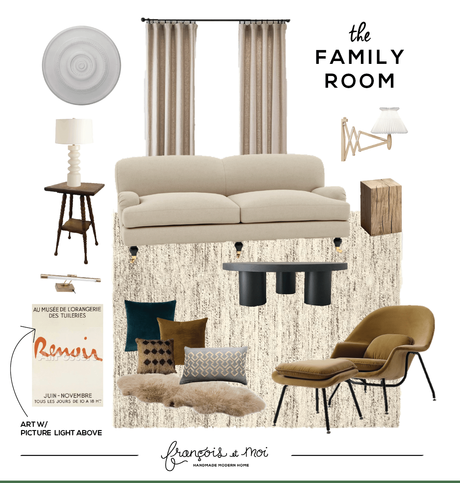 Family Room Design Plan