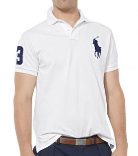 RALPH LAUREN White Big Pony Custom Fit Polo