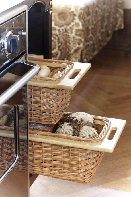 Best Kitchen Storage Ideas for small spaces Customize Bread Baskets